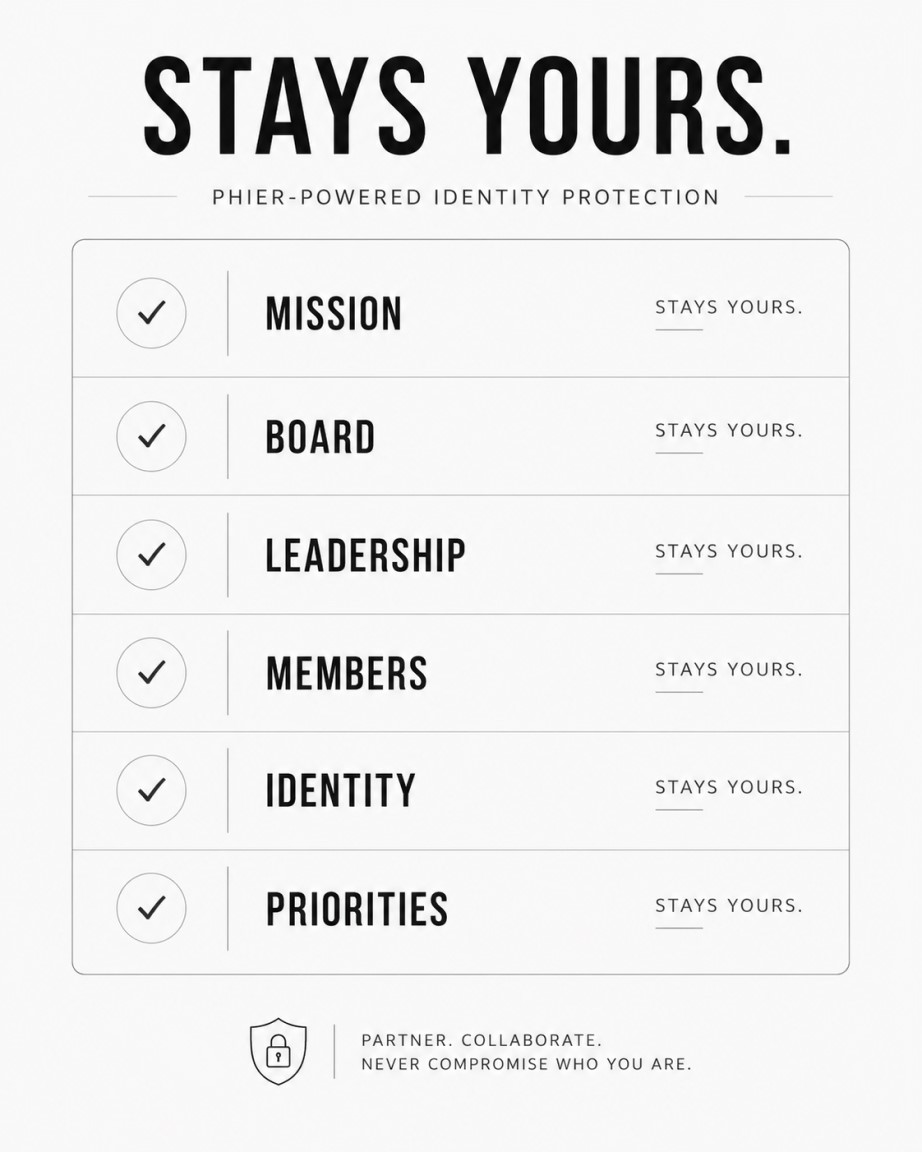 Identity protection checklist: mission, board, leadership, members, identity, priorities